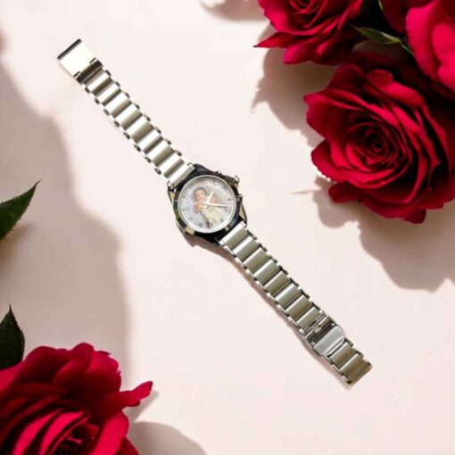 Ladies Photo Printed Metal Watch